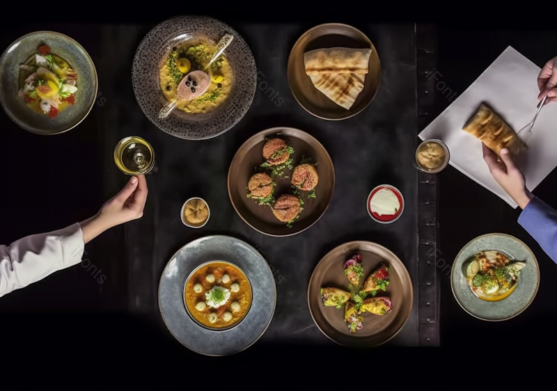 西式食物桌子自助餐美食布置,高清,摄影图,摄影图片,图片大全,摄影图免费下载